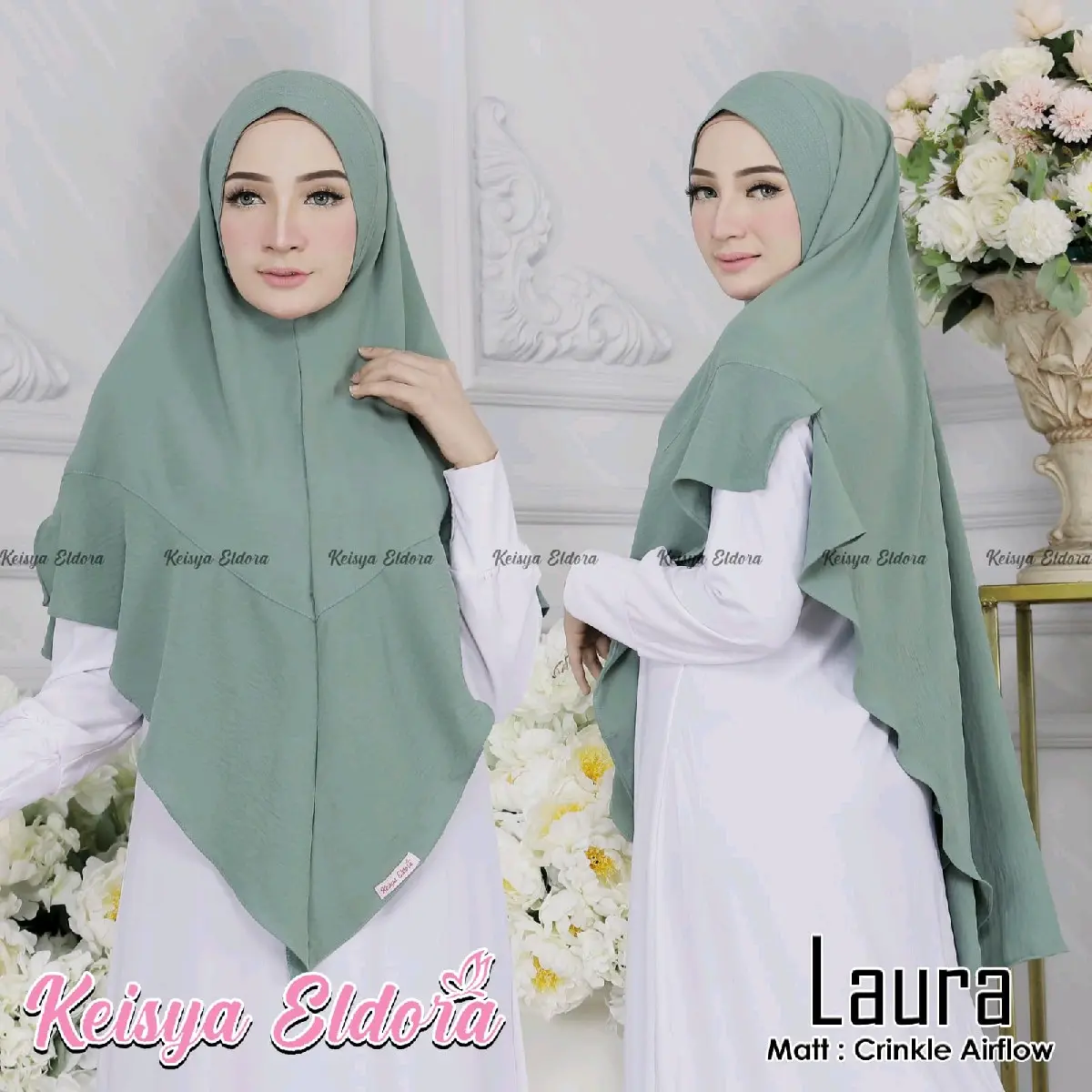 Khimar Ayasha Crinkle XL semi jumbo