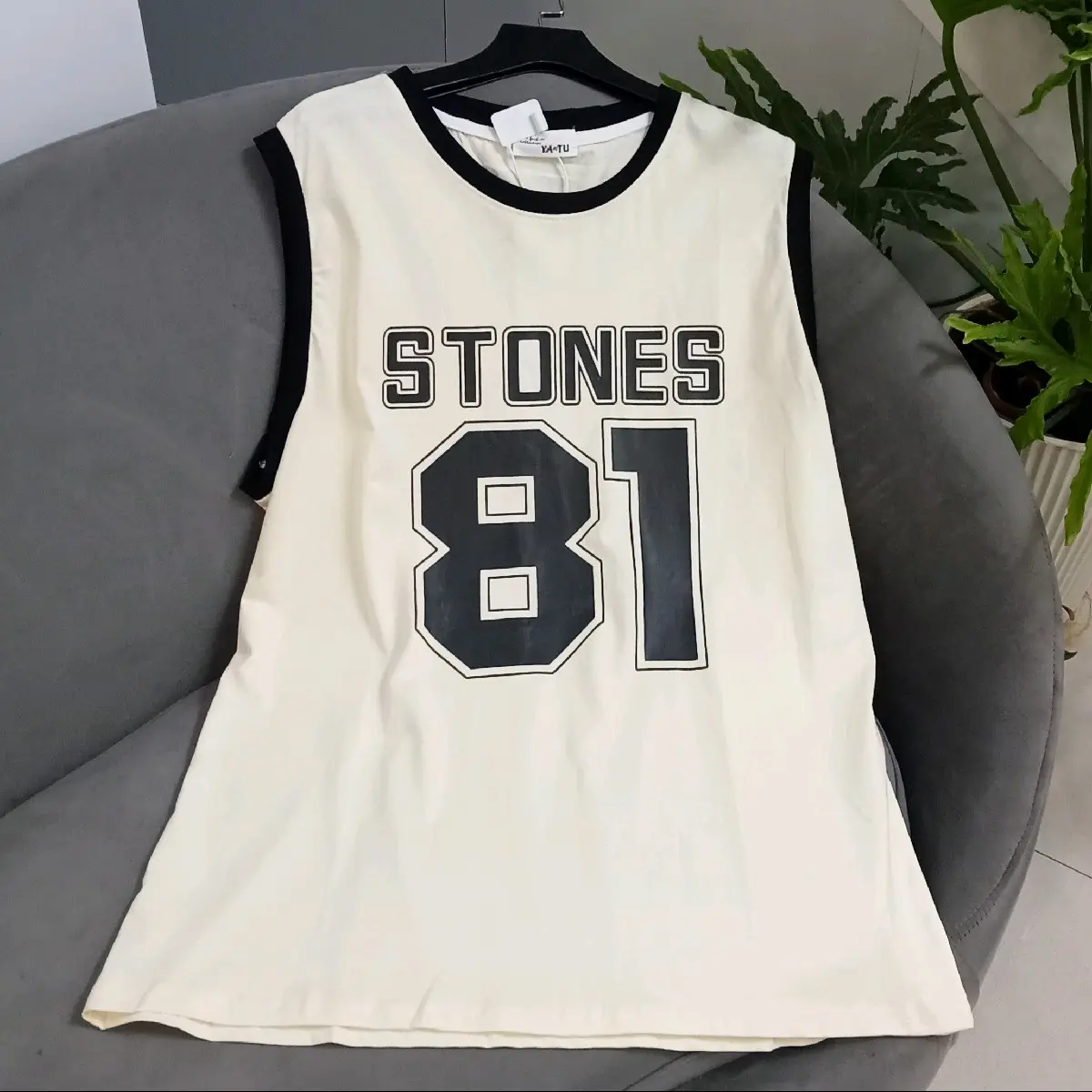 ÁO SÁT NÁCH STONES 81 . FROM GIẤU QUẦN CÁ TÍNH ( ÁO FREE SIZE  Bảng size chỉ mang tính chất kham khảo)