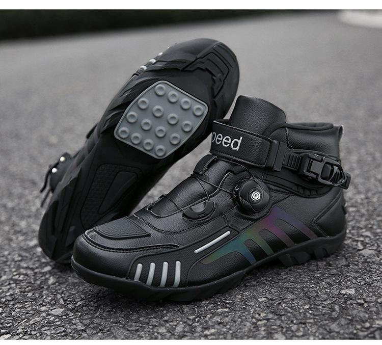 Product Introduction of Cross-Country Four Seasons Factory Riding Boots Motorcycle Shoes Motorcycle Cross-Border Outdoor Traveling by Motorcycle Direct Supply Racing Boots Equipment Footwear Boy Walking Shoes Closed Comfort 23