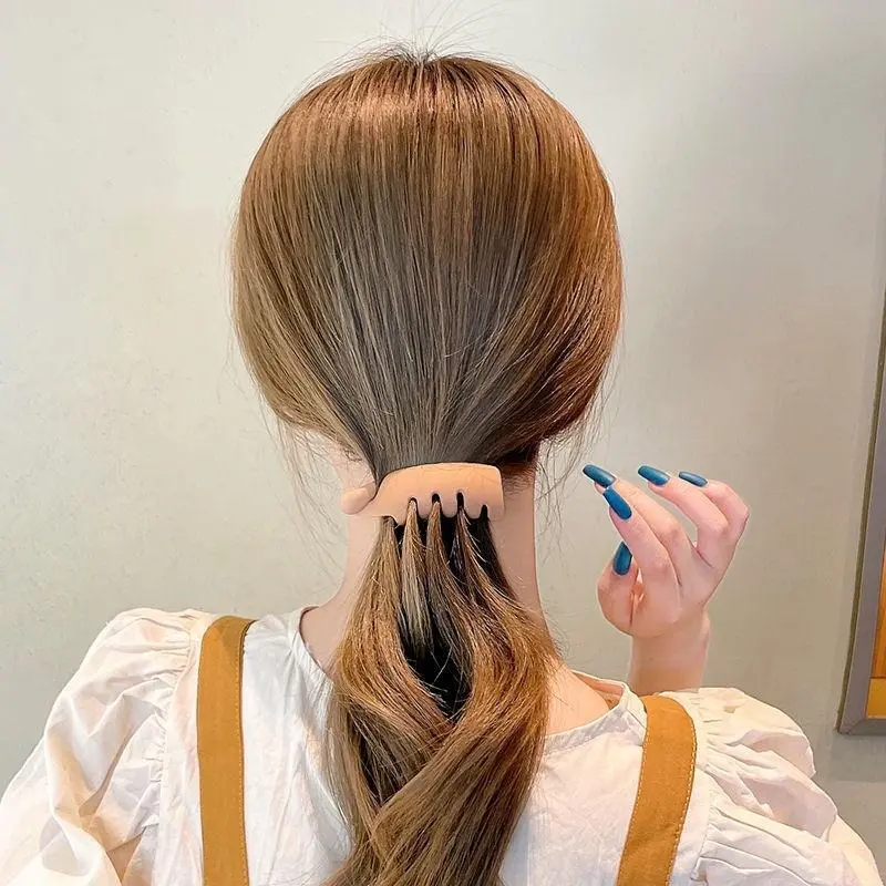 Kẹp Chuối Acrylic Hàn Quốc, Dễ Phối Đồ Thời Trang Đơn Giản, Kẹp Tóc Càng Cua Lì Màu Trơn Ngọt Ngào Phụ Kiện Tóc Cố Định Tóc Dây Buộc Tóc Nữ Thanh Lịch 3