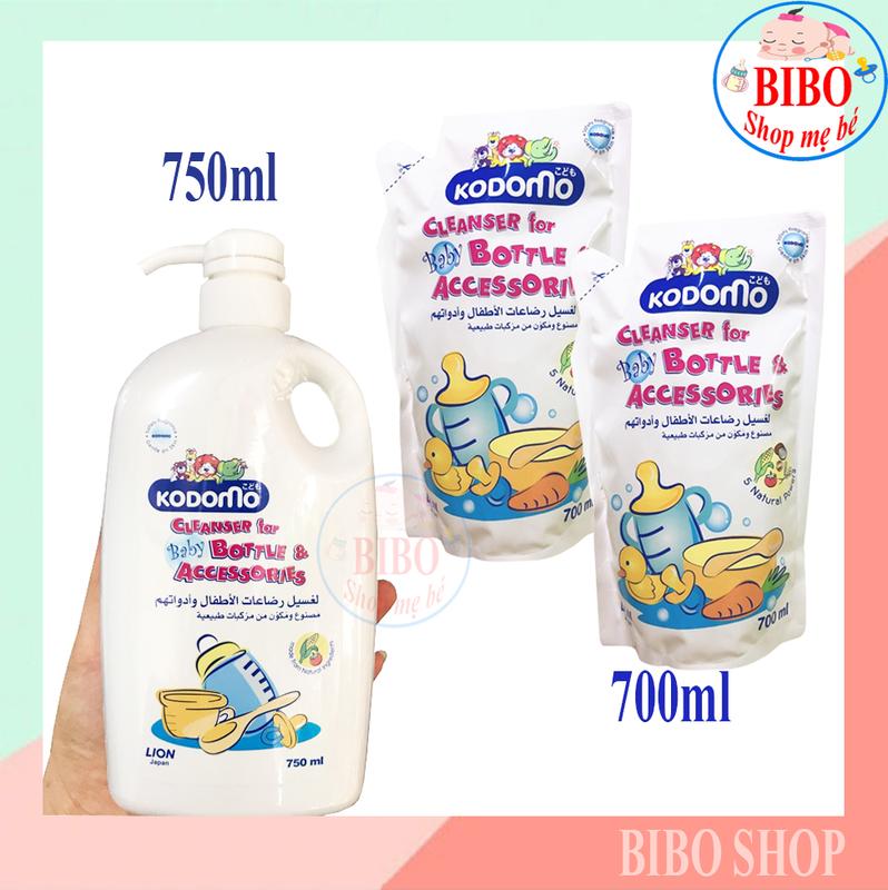 Nước Rửa Bình Sữa TháiKodomo Rửa Rau Củ Và Phụ Kiện, An Toàn Cho Bé 700Ml Dạng Túi