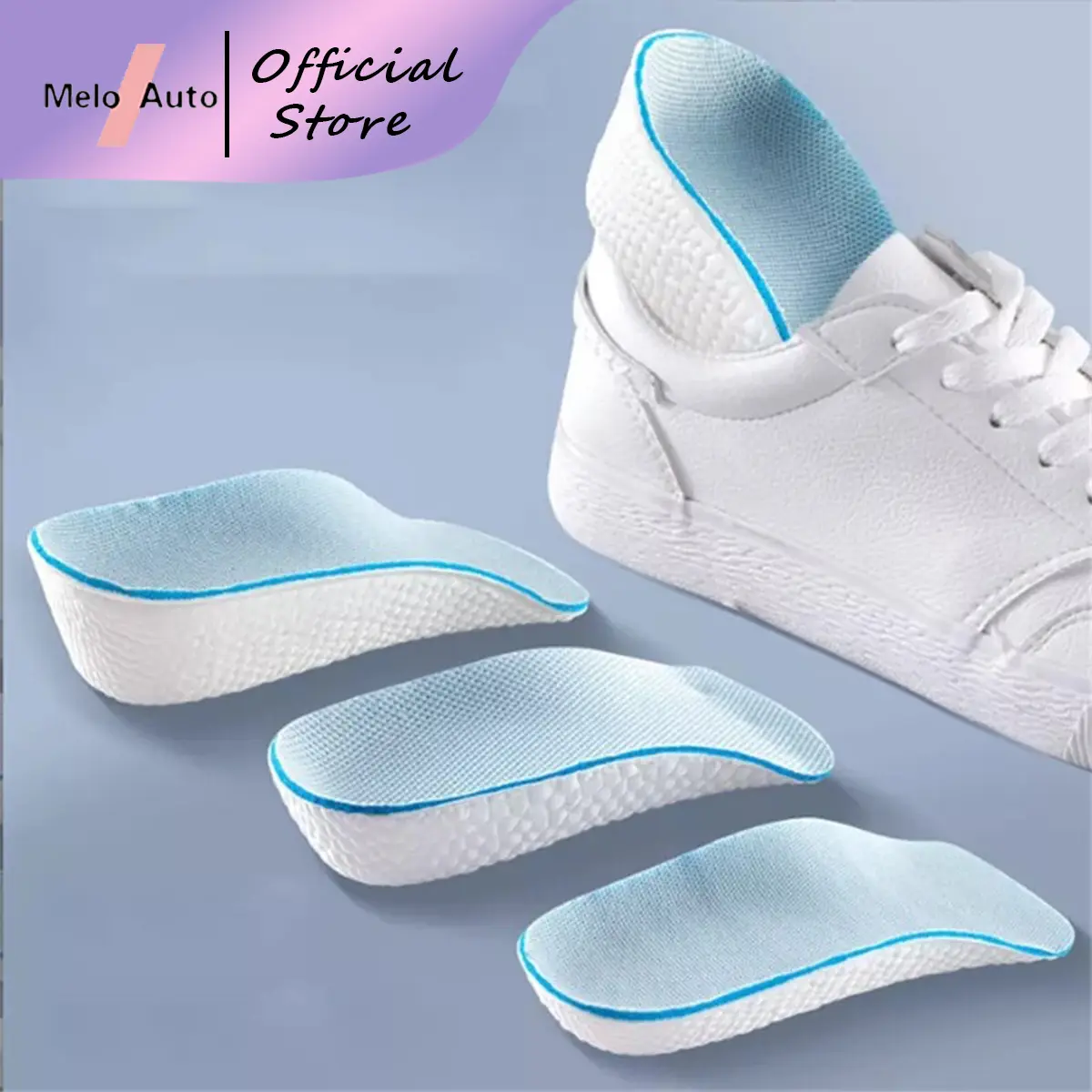 Lightweight Height Increase Half Insole 1.5/2.5/3.5cm Breathable Invisible Heighten Heel Pads
