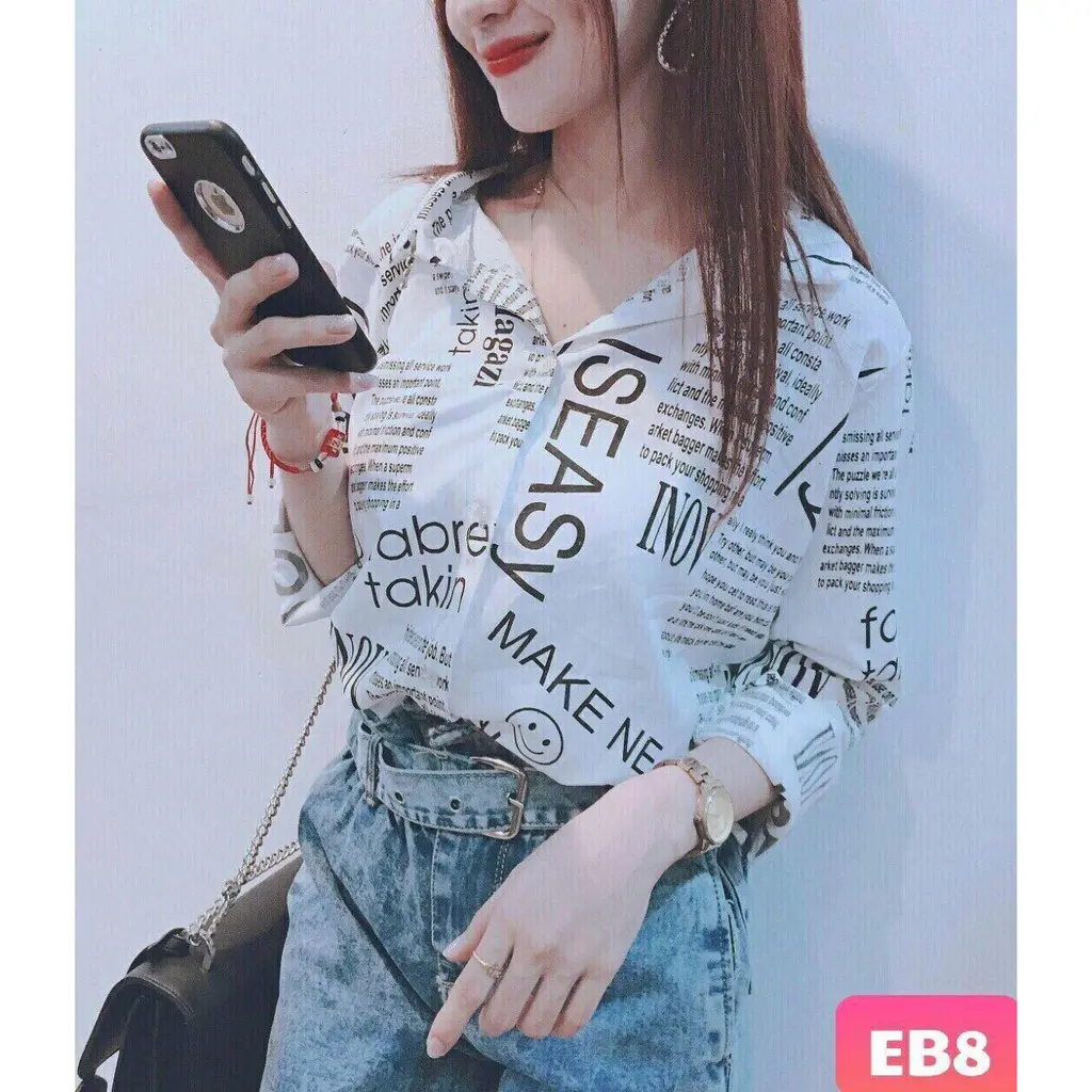 Áo sơ mi in hình báo thời trang TTSA0346( tts0211) Top Nhung