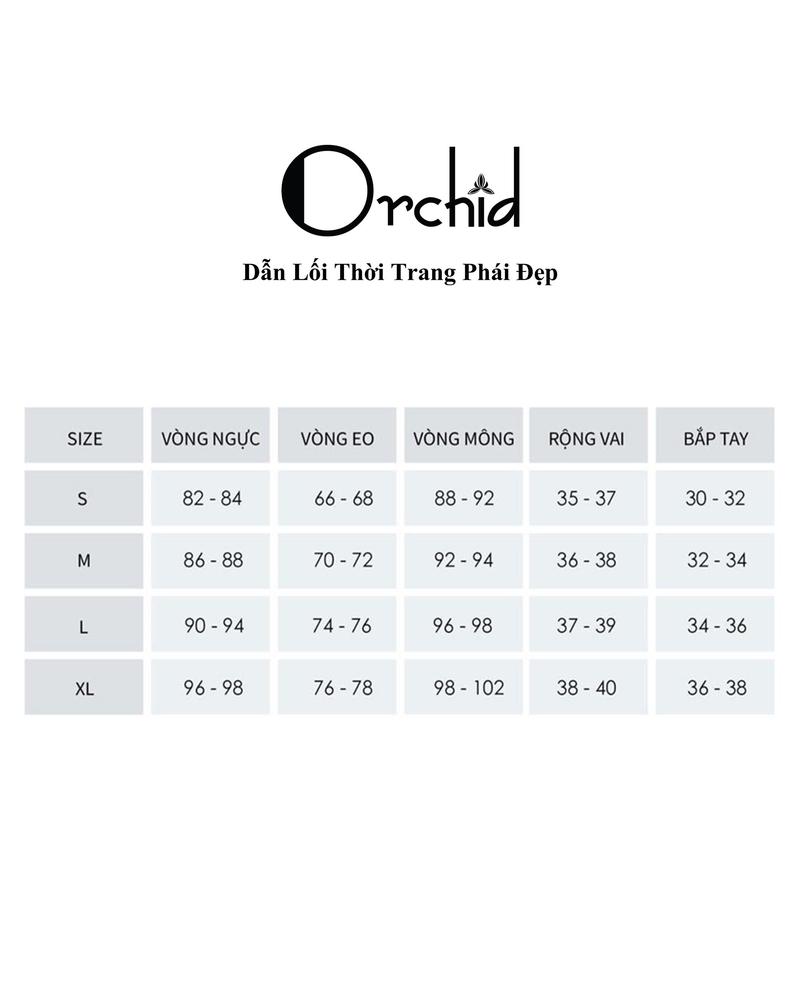Product Introduction of <Orchid LIVE>Áo sơ mi công sở cộc tay chất mango thiết kế cổ V tay bồng Orchid - BH2B132 0
