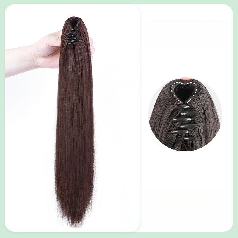 Product Introduction of Tóc Giả Đuôi Ngựa Nữ, Màu Đen Thanh Lịch, Tóc Dài Và Thẳng, Bồng Bềnh, Tăng độ phồng, Kiểu Dây Kẹp Tóc, Thích Hợp Cho Tóc Đuôi Ngựa Thẳng, JIU2PAI 3