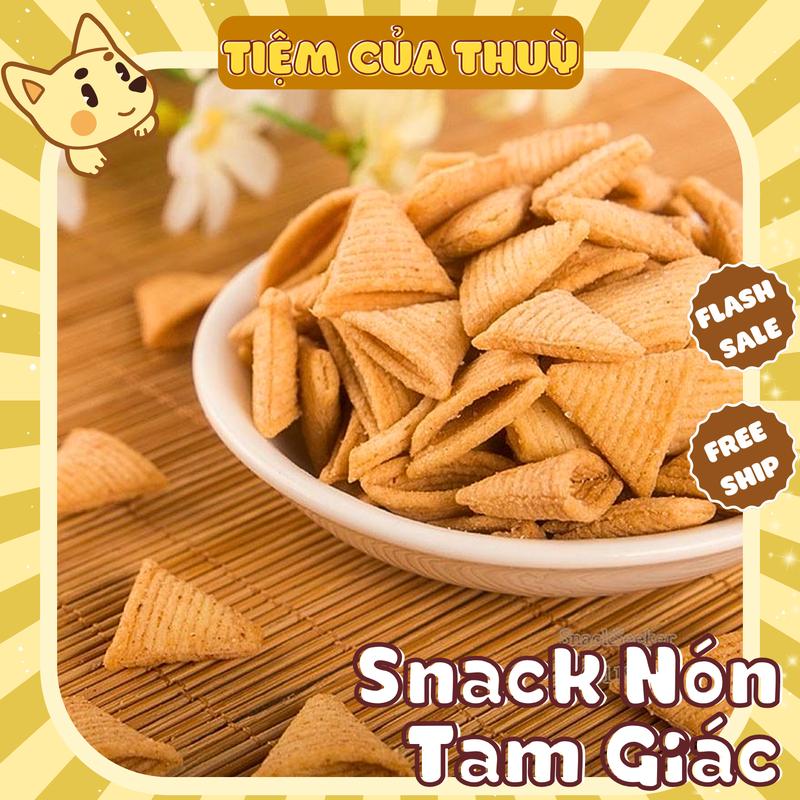  500G Snack Bắp Nón Tam Giác Giòn Tan Tẩm Vị Bim Bim Lạng đồ ăn vặt tuổi thơ Tiệm ăn vặt Thuỳ Bùi 