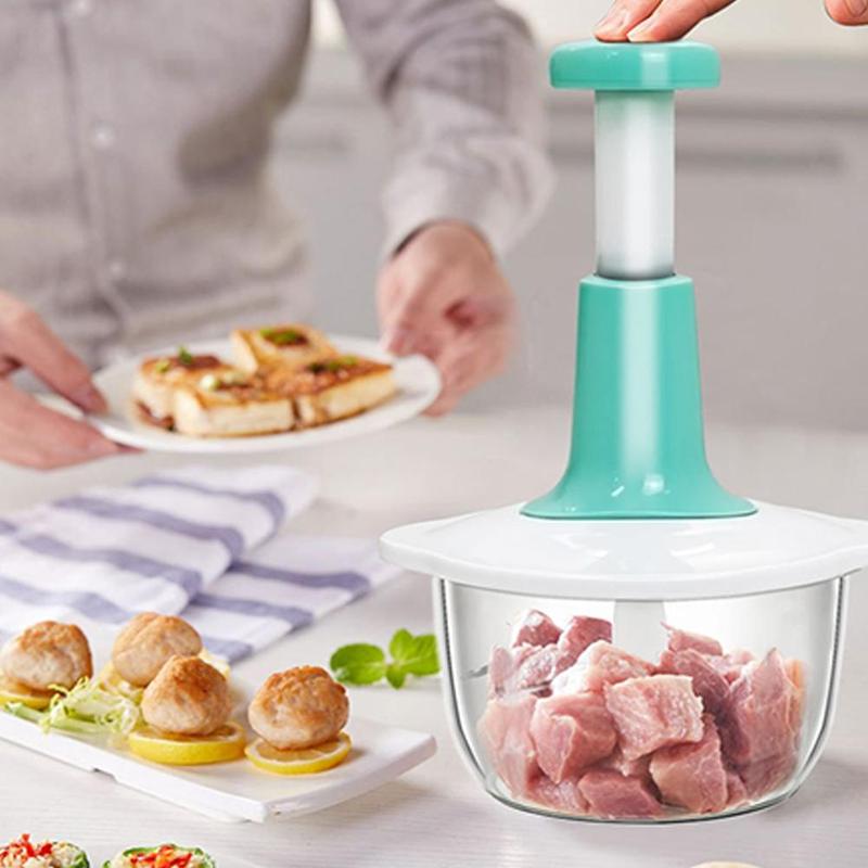 Product Introduction of Hand Press Push Food Processor Chopper Multifunctional Meat Grinder For Household Kitchen N5Q9 16