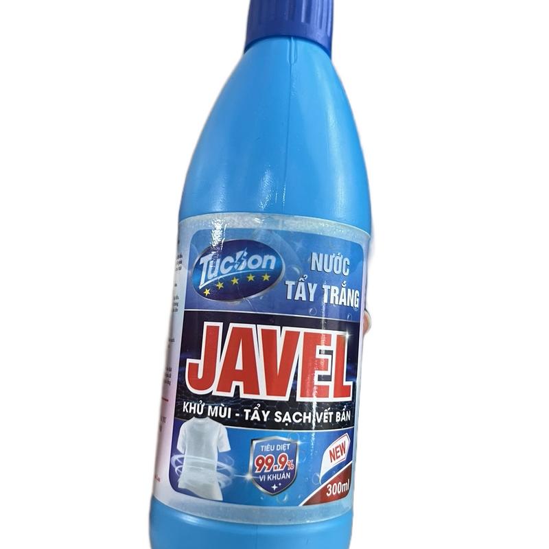 Javel tẩy trắng 300mltẩy sạch vết nhựa ,mốc bám trên quần áo trắng. Làm Sạch 1