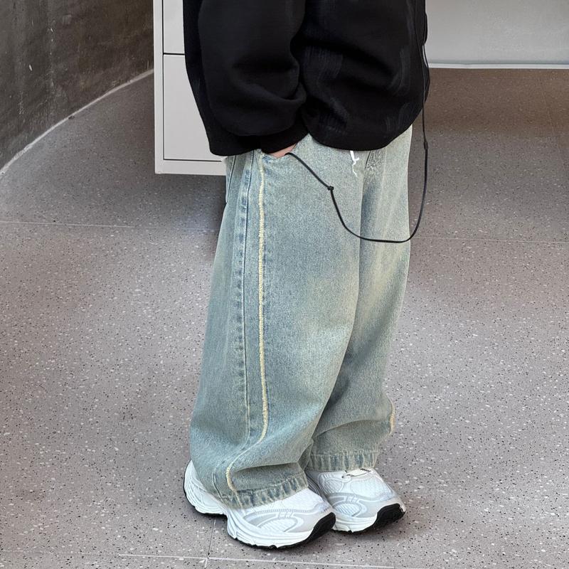 QB24_8 Quần Bò Dài Cho Bé Trai Chất Jean Mềm Quần Jean Ống Xuông Cho Bé