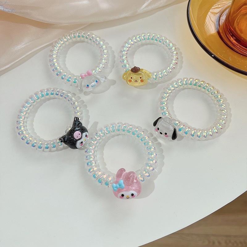 Product Introduction of Dây cột tóc Sanrio lò xò hoạt hình Kuromi Melody Cinnamoroll 2