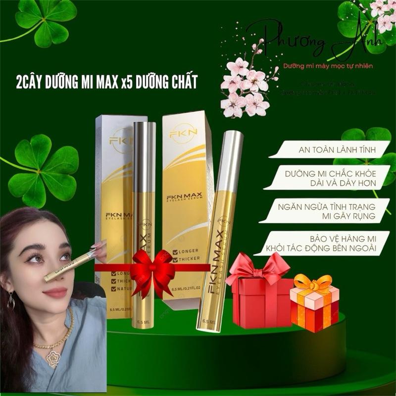 ( 2cây ) Dưỡng Mi FKN MAX (Phiên bản cải tiến Mới) dung tích mỗi cây 6,5ml ,,, hạn chế thâm mắt, rút ngắn thời gian làm đẹp....