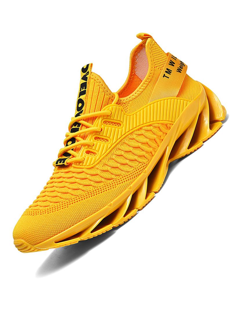 Product Introduction of Men's Mesh Breathable Lightweight Sports Running Shoes, Casual Comfortable Sports Shoes, Male All-match Round Toe Sneakers for Daily Wear 3