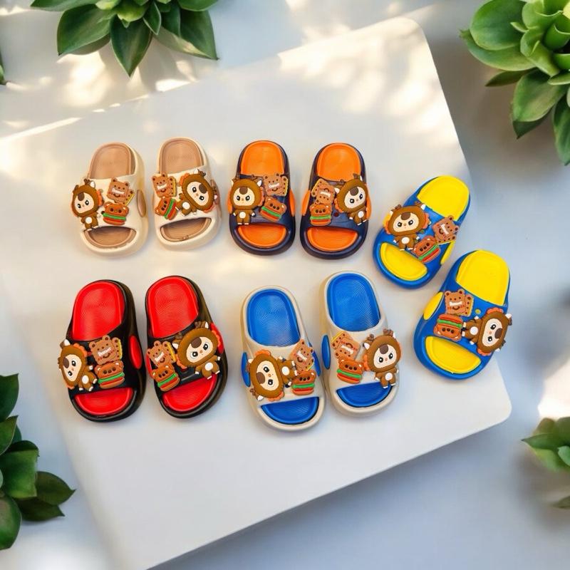 Dép bánh mì 2 lớp siêu nhẹ cho bé trai hình thỏ Babythree - tăng size dép nhỏ 4