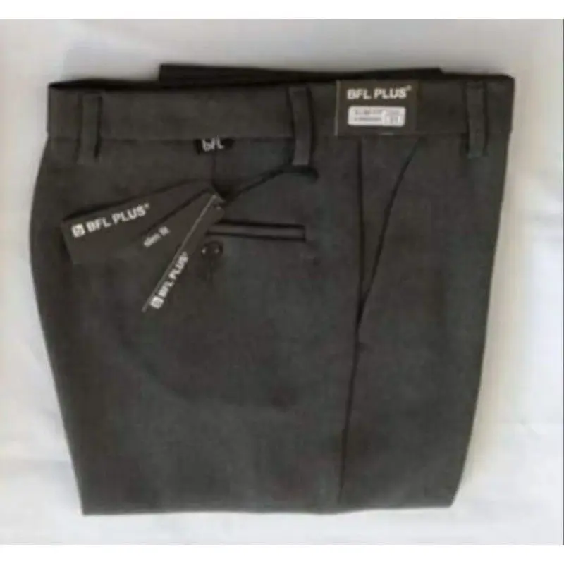 Celana Kantor Pria Slim Fit 27-32 Formal Bahan woll Nyaman Di Pakai abu Muda Navy Panjang Kerja Hitam Abu Santai Low Waist Semi Kain Dewasa 7