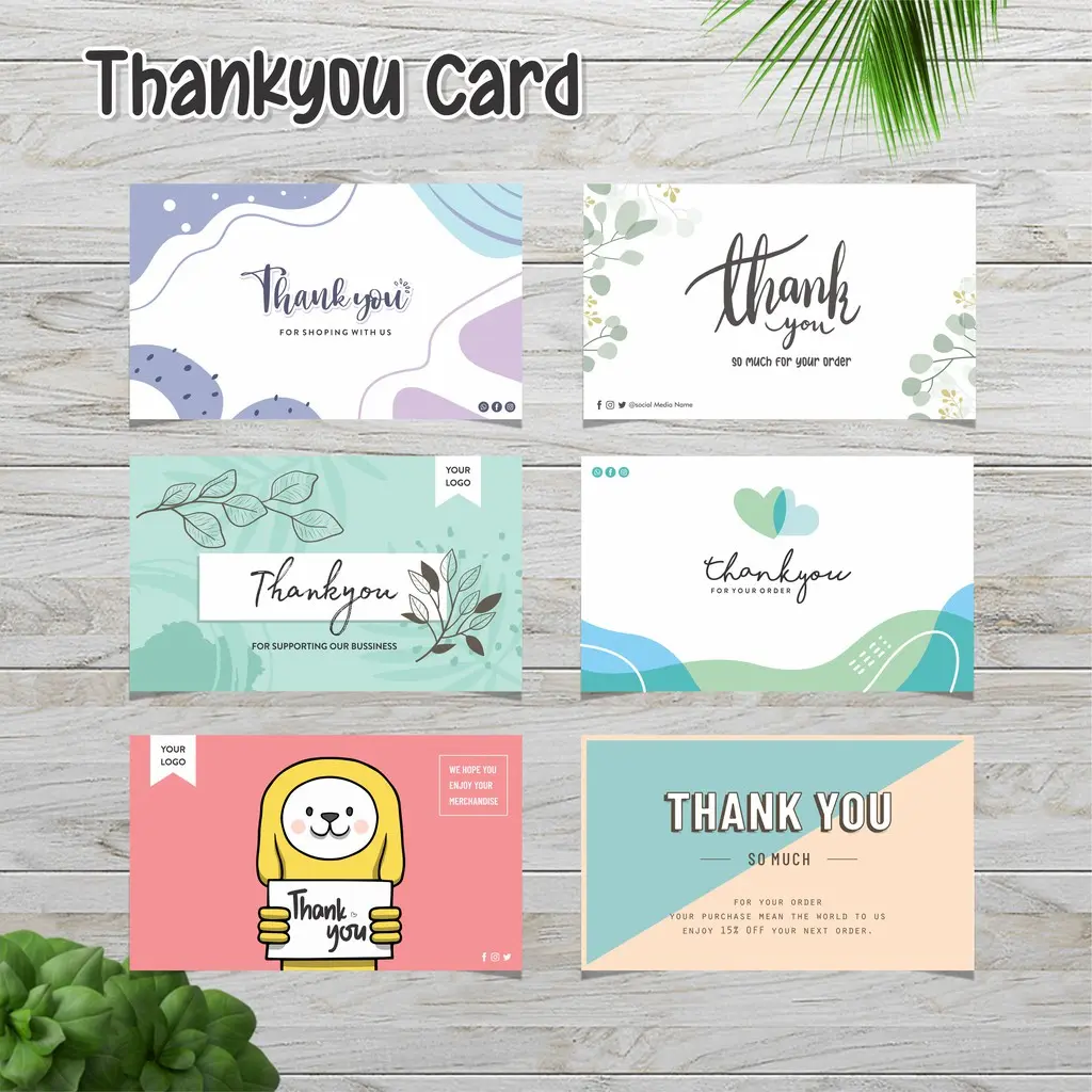THANKYOU CARD/ KARTU UCAPAN/ GIFT CARD CUSTOMS