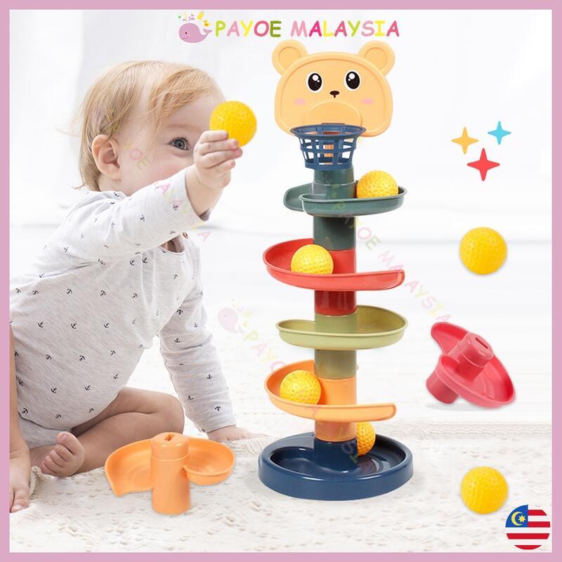 Product Introduction of Layer Fun Rolg Sliding Kids Stacking Tower Gliding Ball Baby Early Educational Toy Balls Mainan Bayi 0