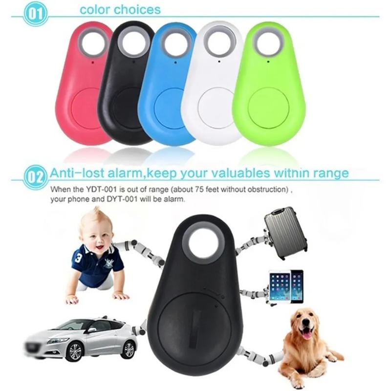 Product Introduction of Mini Fashion Smart Dog Pets Bluetooth 4.0 GPS Tracker Anti-lost Alarm Tag Wireless Child Bag Wallet Key Finder Locator 30