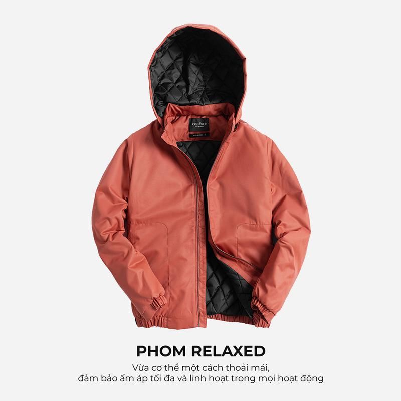 Áo khoác Phao Cổ trụ Đứng Nam Urban Menswear Jacket nón tháo rời vải Gió Cao Cấp Cản Nước Lót Trần Trám Bông Giữ Ấm Tốt NO.1224 có mũ ao khoac áophao aonam dep