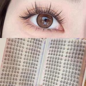 自然な仕上がりのつけま、個別装着タイプのつけま、セルフ装着用のカールつけま、女性・女の子のアイメイクを引き立てるつけま、化粧品