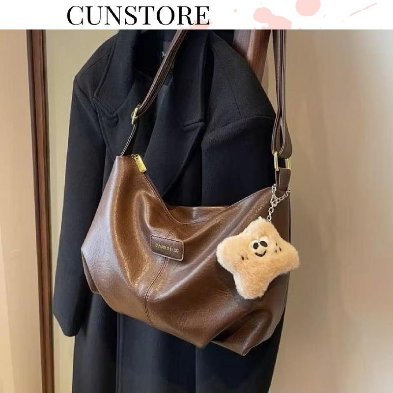 (Tặng móc) Túi Xách Nữ Tote Da Mềm Đeo Chéo Đeo Vai Đi Học Đựng Vừa Laptop A4 CUN025