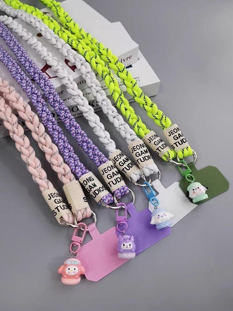 Product Introduction of Mobile Phone Lanyard Long Crossbody Woven Outdoor Mountain Climbing Rope Shoulder Back Phone Case Chain Anti-Lost Crossbody Female Accessories Smartphone 10