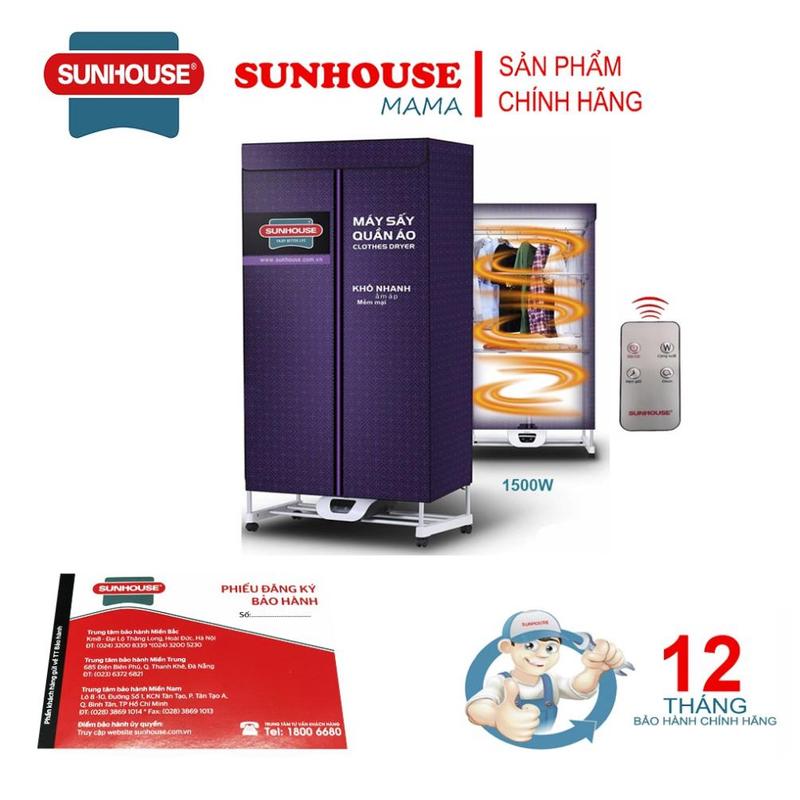Tủ sấy quần áo Sunhouse SHD2707 ,thiết kế sang trọng, Bảo hành 12 tháng Chính hãng