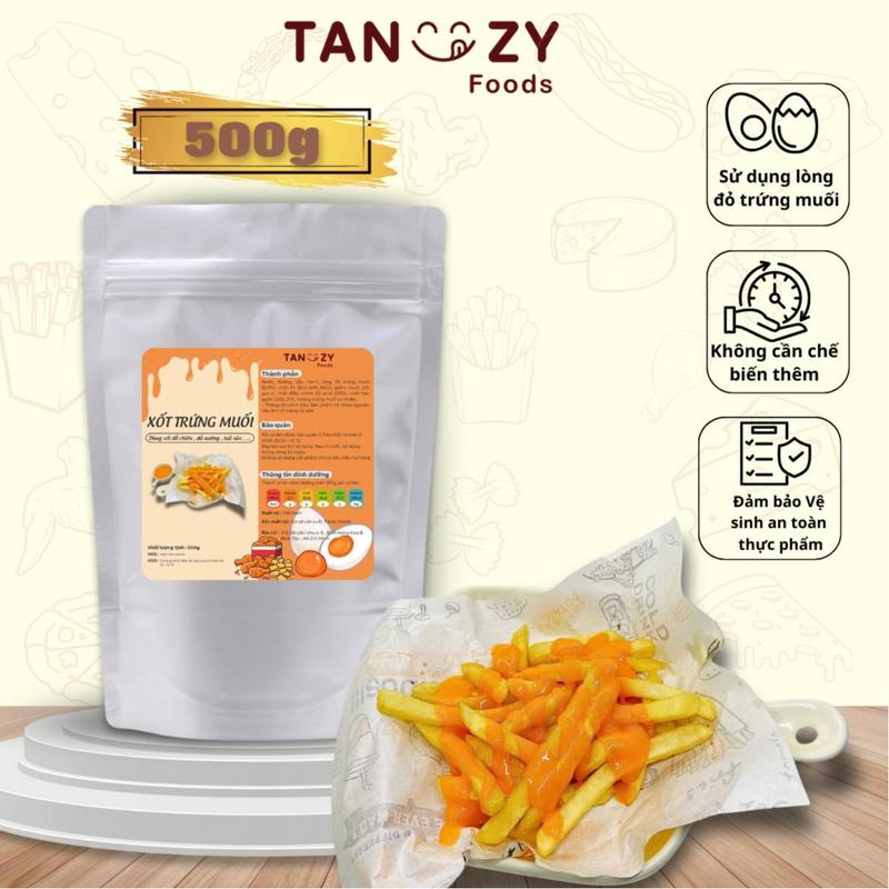  Xốt Trứng Muối Hoàng Kim Tanzy Foods 500g - Dùng Trực Tiếp Cho Đồ Chiên Nướng - Nước Sốt Gia Vị 