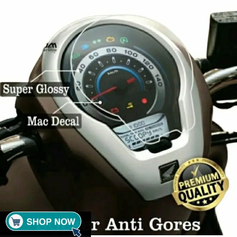 Stiker Antigores Spidometer New Scoopy 2020-2023 Bening cod