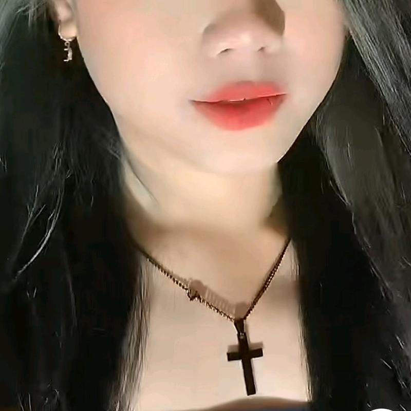 Kalung Tambang Salib Pria Wanita Titanium Model Harian Terlaris Aksesoris Hadiah kalung salib pull and bear 6