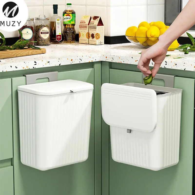 Muzy Tempat Sampah Gantung Tong Sampah Dapur Tempat Sampah Kamar Mandi Tong Sampah Plastik HSB640 0