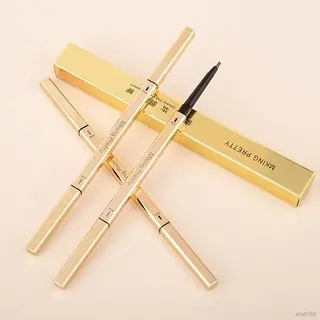 ⚡Spot Goods⚡Eyebrow pencil Waterproof and Sweat-Proof Easy to Use Small Gold Chopsticks Eyebrow Pen with Two Ends Waterproof and Sweatproof Natural and Durable Cosmetic Makeup Coffee