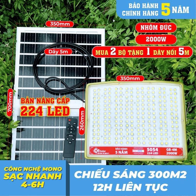  FREE SHIP  BẢN NÂNG CẤP 224 LED BẢO HÀNH 5 NĂM 1 ĐỔI 1  Đèn Năng Lượng Mặt Trời Mắt Ngọċ 2000W. 