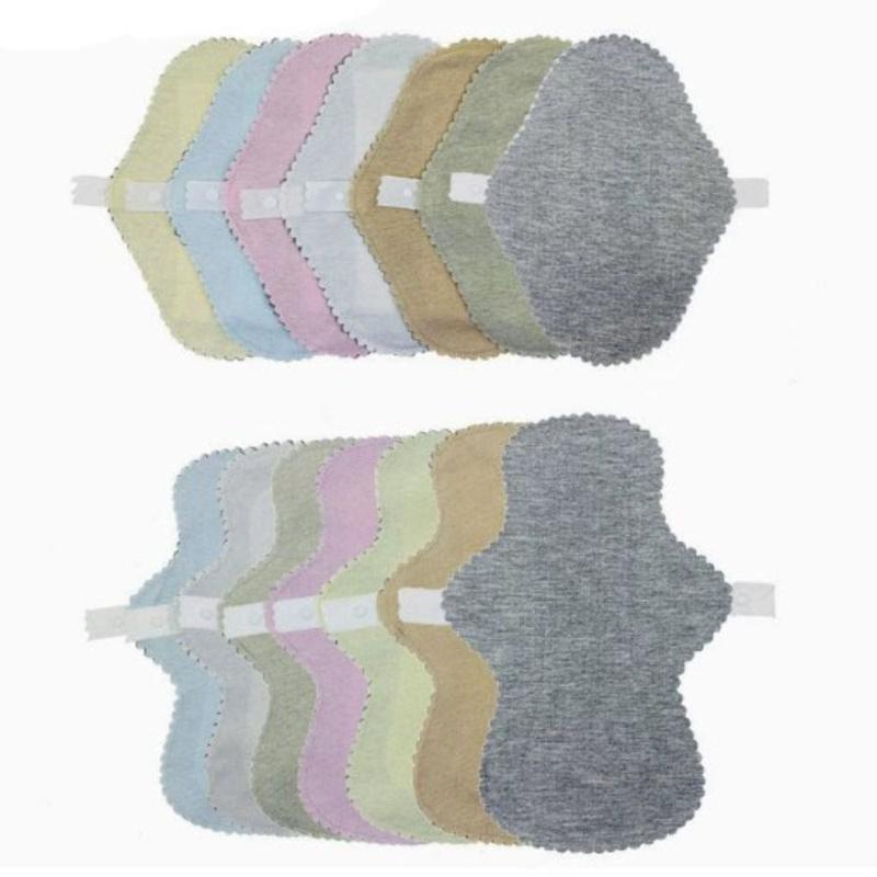 High Quality High Absorbency Cotton Antibacterial Napkins 3 Sizes Multicolor Useful Washable Sanitary Napkins Reusable Leak Panties Accessories 1