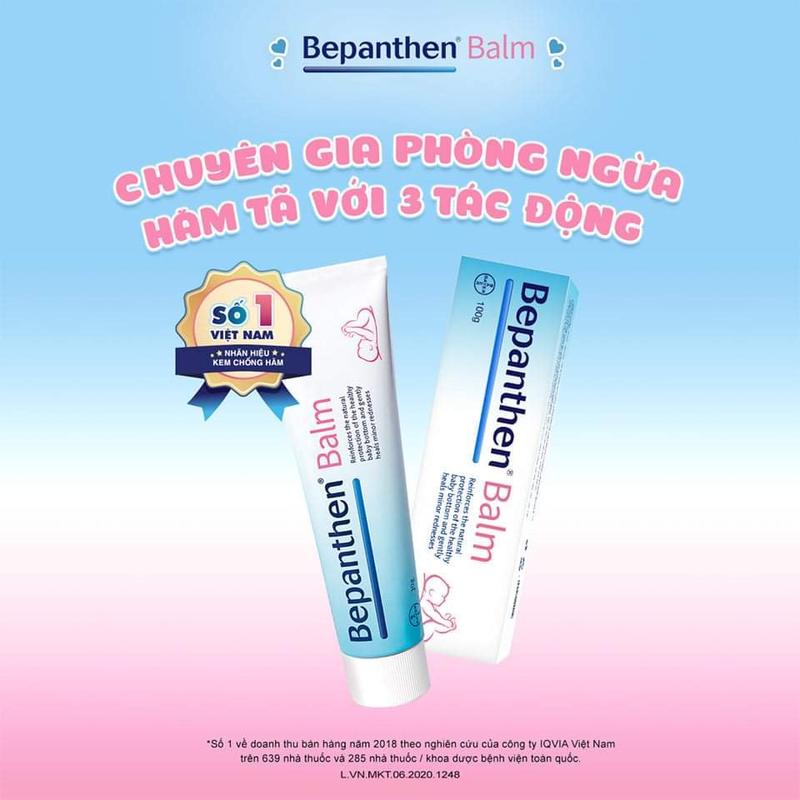 Kem Ngừa Hăm Và Dưỡng Ẩm Bepanthen Balm Dạng Kem Mỡ Tuýp 30g Cho Bé