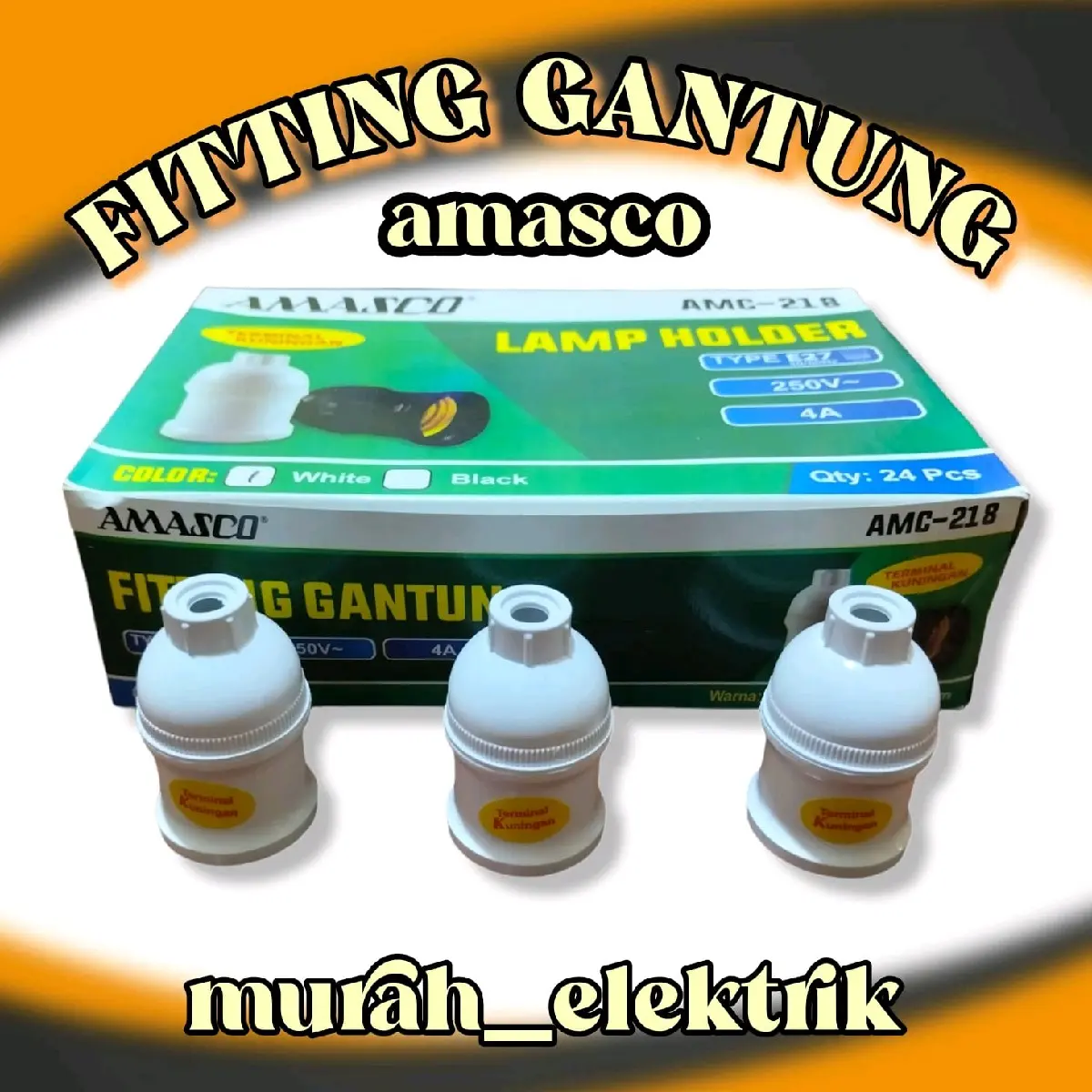 Fitting gantung putih/Fitting gantung hitam/Fiting gantung/Fitting Gantung