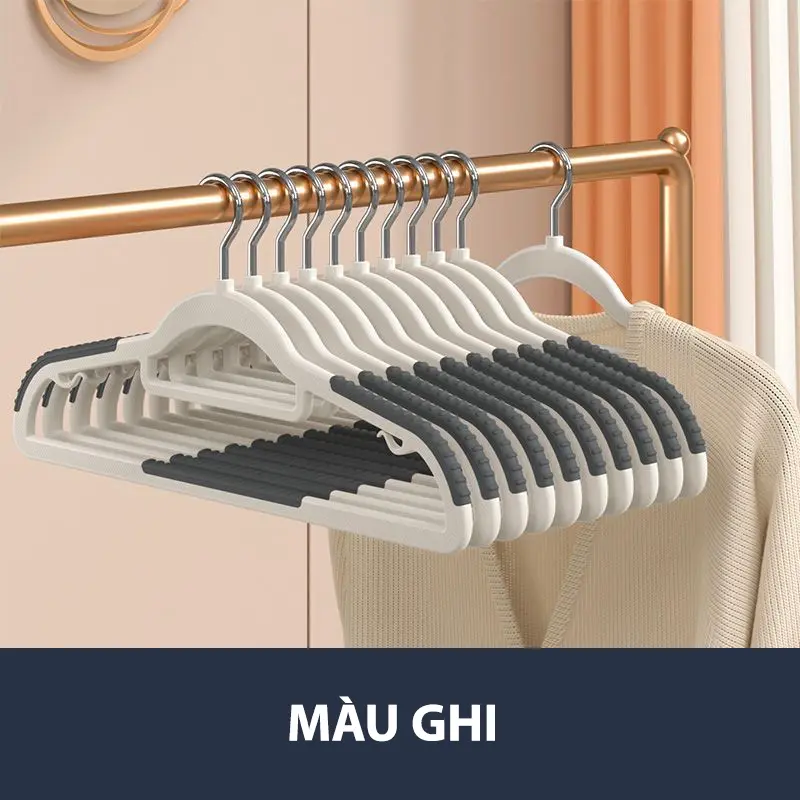 [ HÀNG MỚI VỀ ] Móc treo quần áo khô và ướt chống trượt đa năng chất nhựa,cao cấp,tiện lợi,có khả năng chịu tải mạ 2