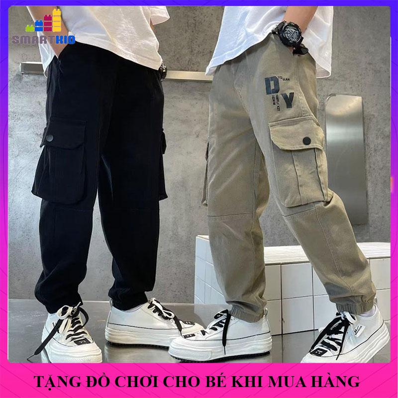  Quần vải kaki túi hộp thời trang cho bé trai size nhỡ đại 18-52kg quần dài kaki bé trai mẫu DY quần đi học bé trai quần bé trai quần nam kaki 