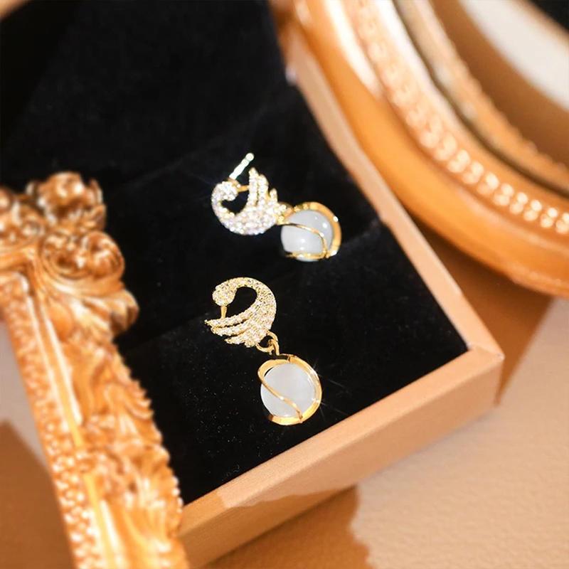 Product Introduction of Bông Tai Thả Hình Thiên Nga, Lấp Lánh, Dành Cho Phụ Nữ Và Trẻ Em Gái, Thời Trang, Tinh Tế, Ngọt Ngào Và Thanh Lịch Voi 18