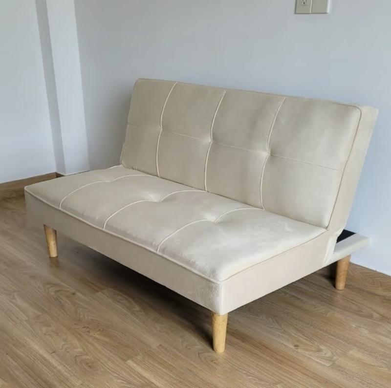 Product Introduction of Ghế Sofa Mini 3 Trong 1 Dài 1m2 [Giao Hàng Miễn Phí] - Sofa Giường Nằm Gấp Gọn Vải Nhung - Nỉ - Da sofa nệm  gấp ghế  sofa combo 17