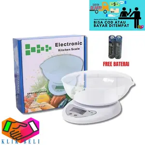 [SSM] Timbangan Digital Dapur Mangkok 5kg / Timbangan Kue Kitchen Scale Elektrik Mangkuk
