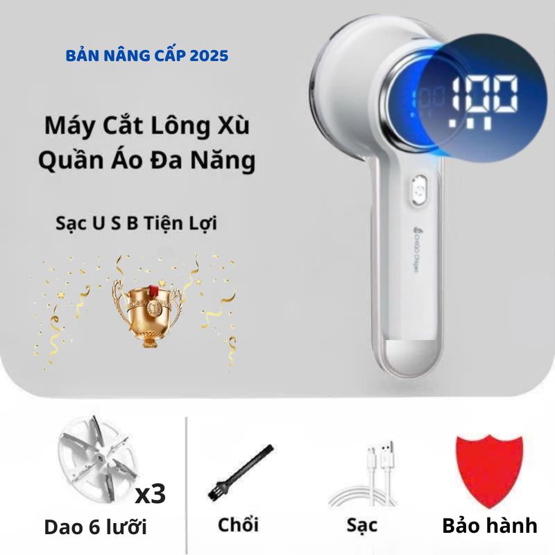 Máy Cắt Lông Xù Quần Áo Xù CHIGO Lưỡi Dao Sắc - Loại bỏ sợi lông xù trên quần áo nhanh chóng và dễ dàng máy Làm Sạch