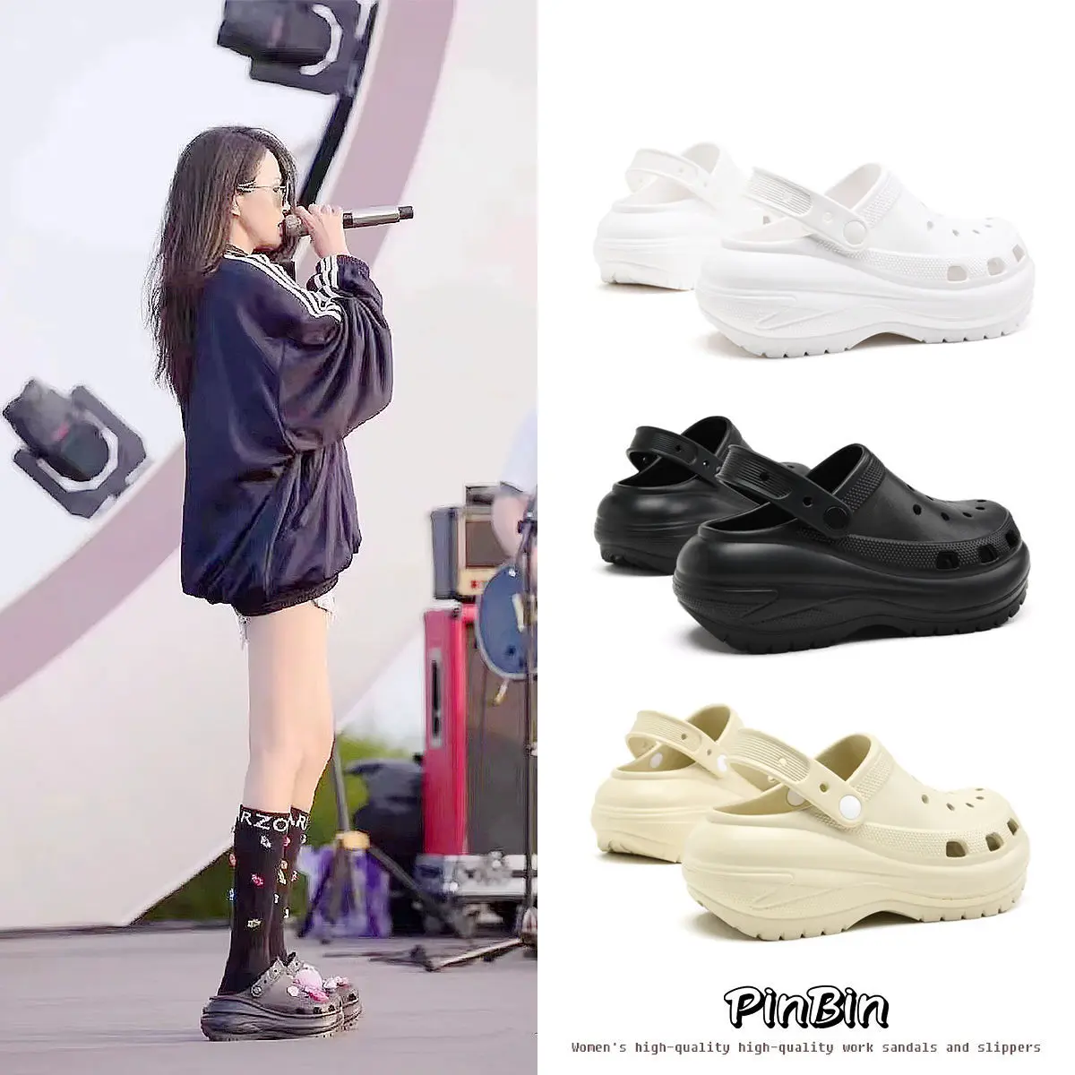 Croc Sandals Unisex Suitable for Summer Outdoor Use Non-slip Can Be Worn Outside Odor-resistant Made of EVA Material