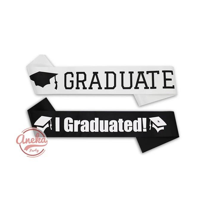 Selempang wisuda Graduated / Selempang Satin wisuda / Sash samir 1