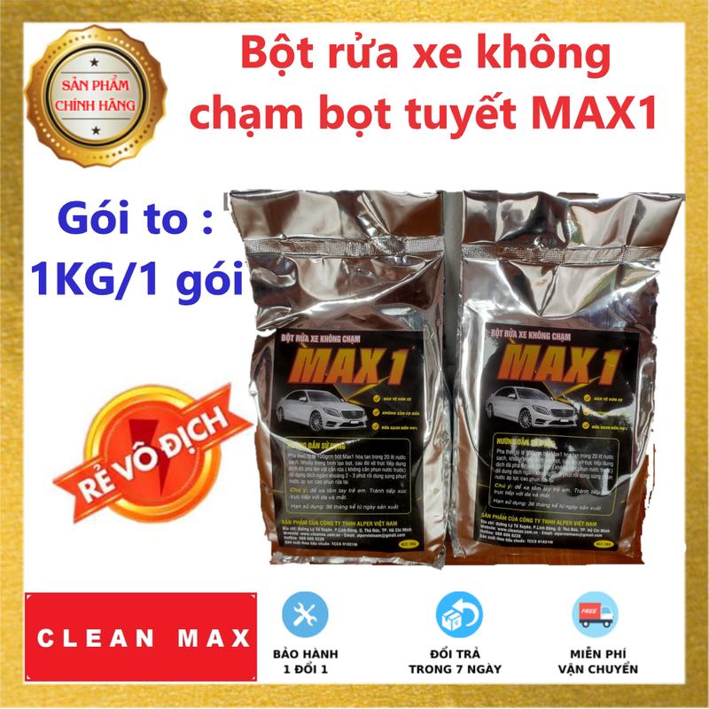  Combo 2KG Bột rửa xe không chạm Max1 WASHMAX Autocare 