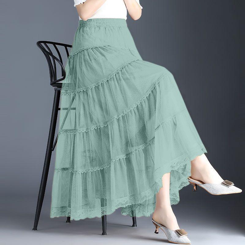 Product Introduction of Váy Lưới, Cao Cấp, Bộ Sưu Tập Xuân Hè, Thời Trang Mới, Phong Cách Hàn Quốc, Cạp Cao, Chữ A, Bó Sát, Siêu Thanh Lịch, Viền Lớn, Váy Xếp Ly 12
