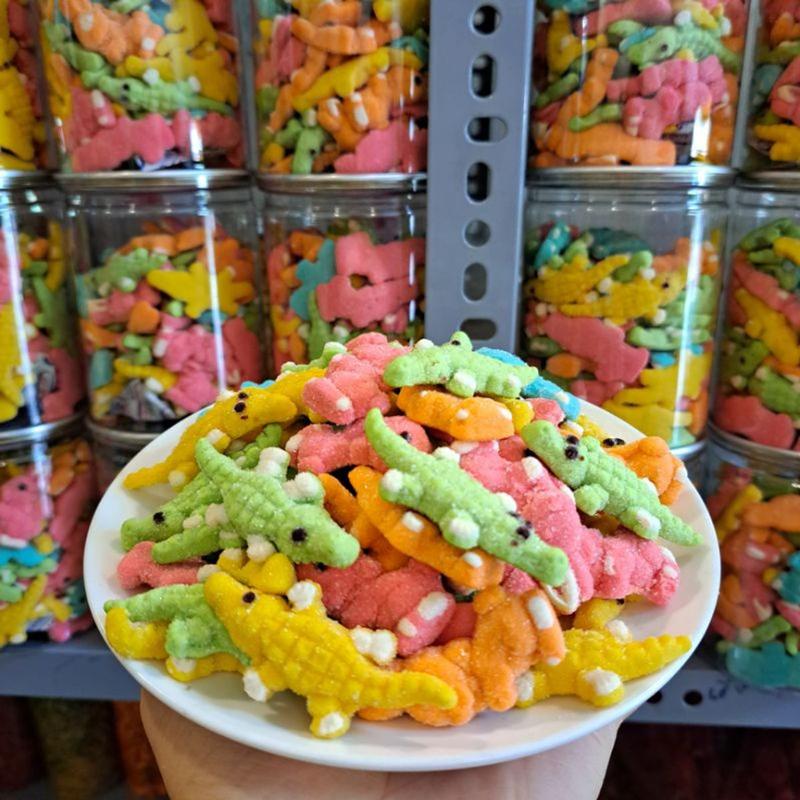 Kẹo Dẻo Cá Sấu Kẹo Dẻo Thú Vị Trái Cây -Hũ 300gr -THƠM DẺO NGỌT NHẸ