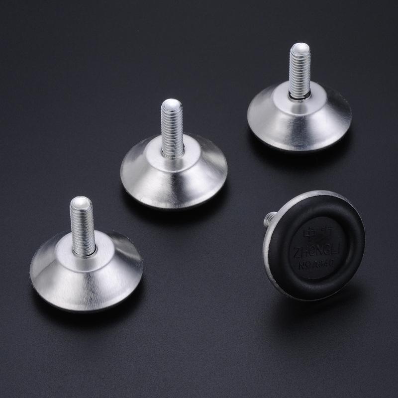 Chân Đồ Nội Thất Bằng Thép, Đế Chống Trượt, Đệm Chân Tủ Bàn, Chân Cân Bằng Có Thể Điều Chỉnh, Vít M8 M10 15Mm-27Mm, 5 Cái 5