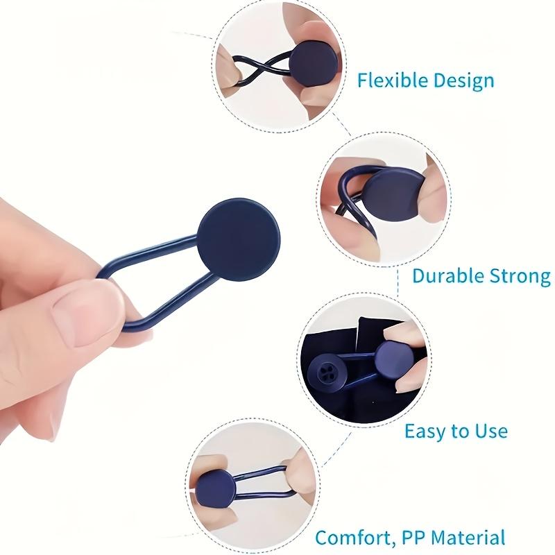 Bộ Mở Rộng Eo Quần Jean Có Thể Điều Chỉnh 6 Chiếc, Không Cần May, Mở Rộng Nút Có Thể Tháo Rời, Màu Đen Và Xanh Navy, Thiết Kế Rỗng Để Thoải Mái Và Vừa Vặn Hoàn Hảo, Lý Tưởng Để Mặc Thường Ngày, Du Lịch Và Sử Dụng Hàng Ngày 2