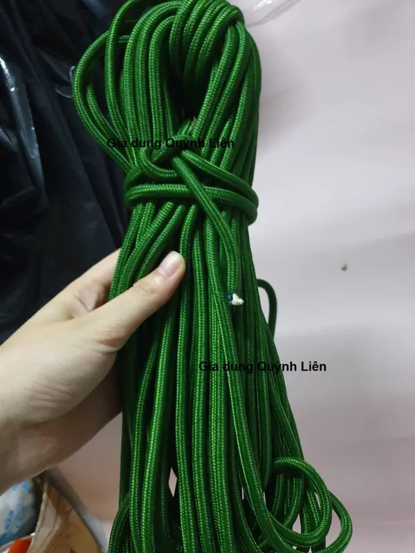 Dây dù xanh bó 20 mét đường kính 7mm chắc bền. 3