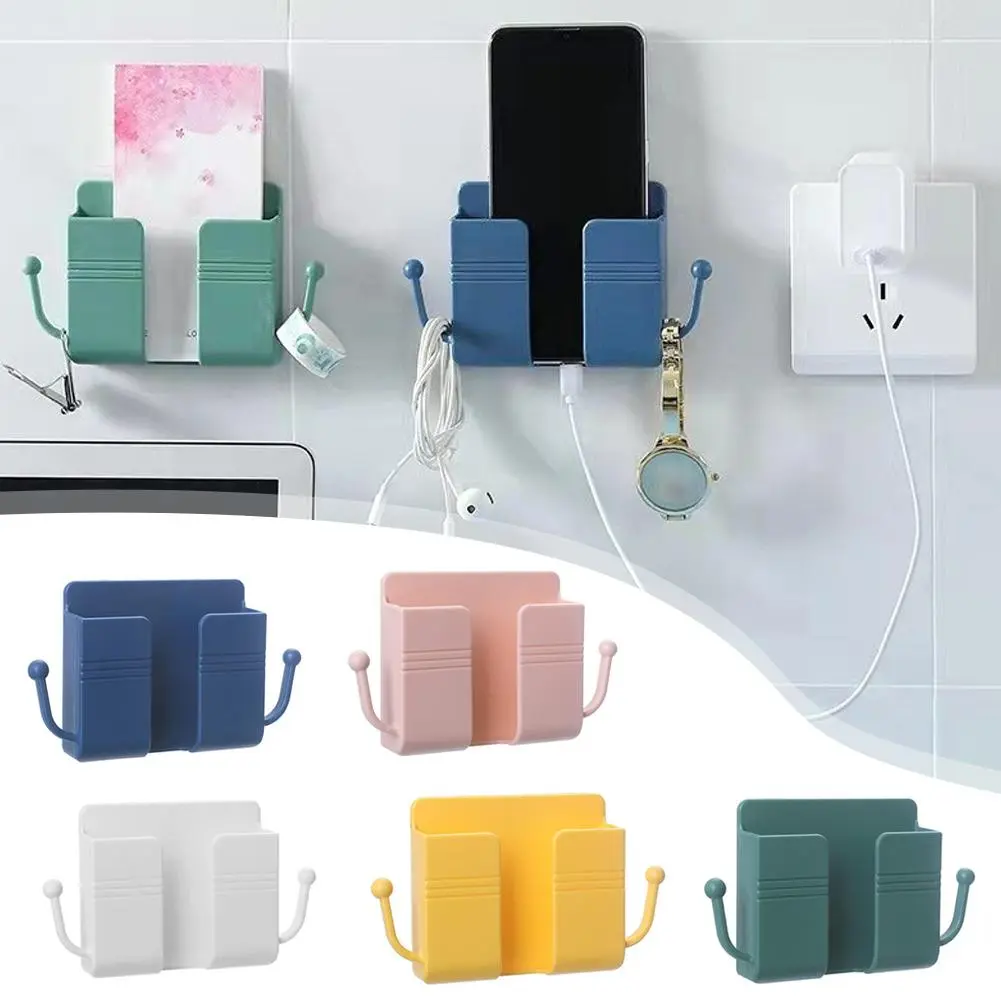 Kệ Treo Tường Đa Chức Năng, Bộ 2 Cái, Không Cần Đục Lỗ, Thích Hợp Cho Phòng Ngủ, Treo Tường, Để Đựng Đồ Đầu Giường, Có Thể Dùng Cho Điều Khiển Từ Xa